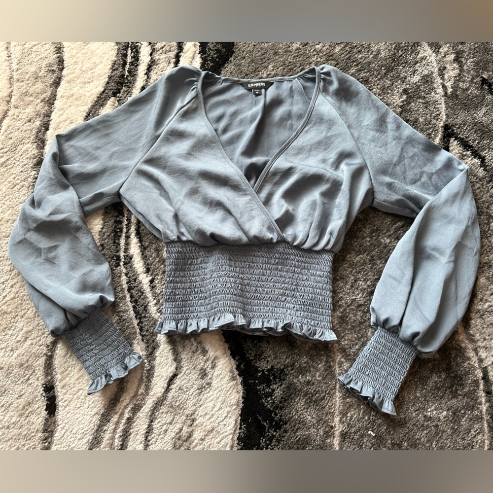 Express Blue Blouse